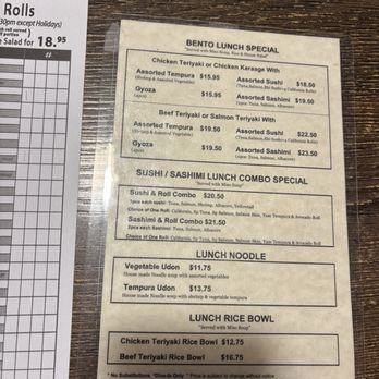 Terra Sushi - Lunch specials. - Japanese Near Me - Mission Viejo, California