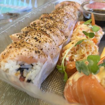 Kiyora Sushi - Cajun salmon and sakura roll - Sushi Bars Near Me - Redlands, California