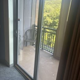 Our balcony with Mountain View's Our balcony with Mountain View's