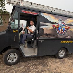 Edgewater Plumbing and Heating - Jeff in his vintage Grumman service truck. Many jobs can be completed in a single visit because of his mobile parts inventory.