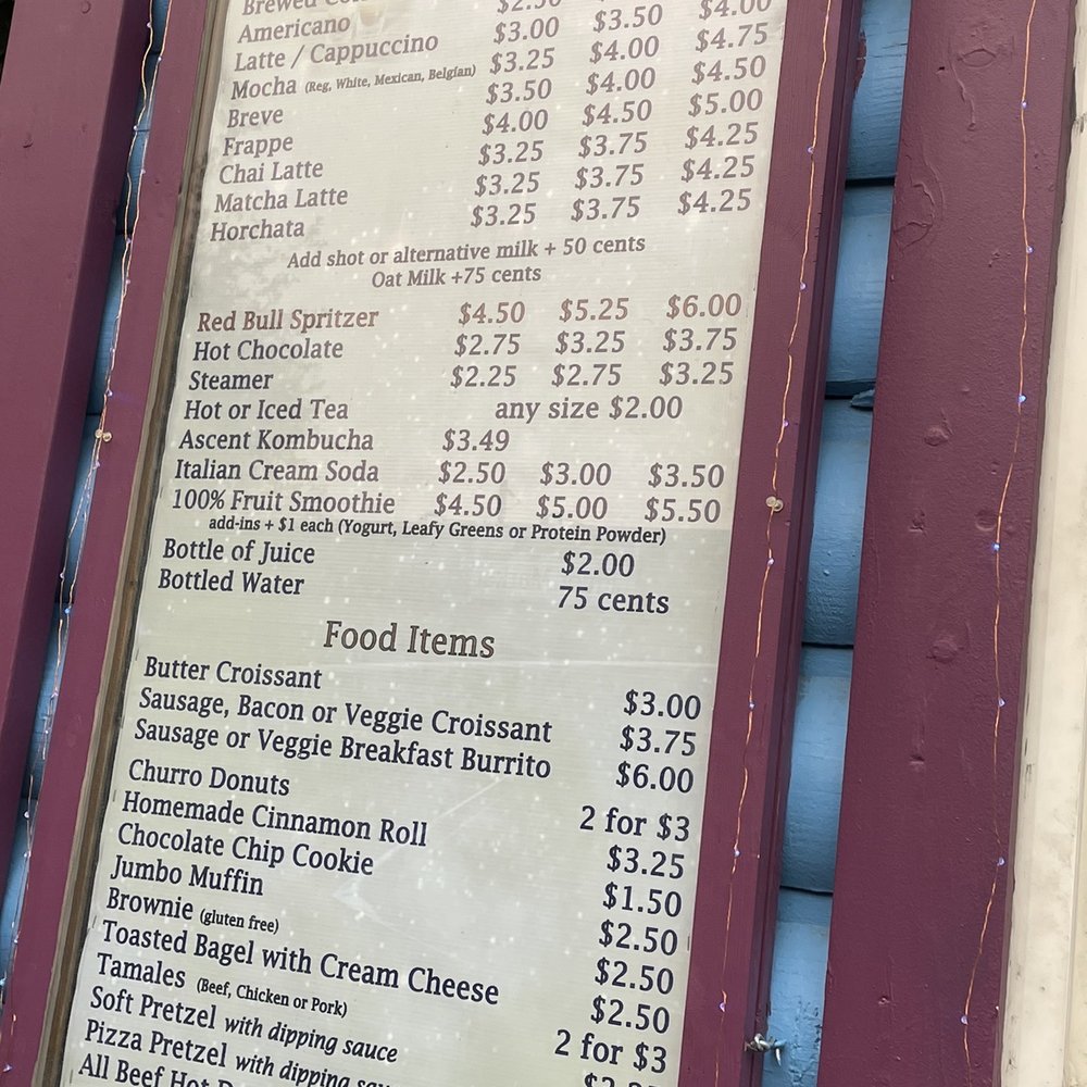 Daydreams Espresso - Menu - Coffee & Tea Near Me - Driggs, Idaho