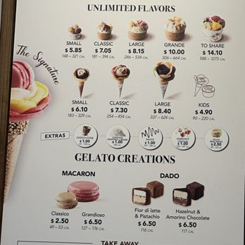 Amorino Gelato - Menu - Gelato Near Me - Roswell, Georgia Amorino Gelato - Menu - Gelato Near Me - Roswell, Georgia