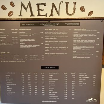 Mountainside Cafè - Menu - Cafes Near Me - Lincoln, New Hampshire