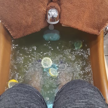Q Beauty Spa - Getting the deluxe pedicure, with slices of lemons!!! - Massage Near Me - Hayward, California Q Beauty Spa - Getting the deluxe pedicure, with slices of lemons!!! - Massage Near Me - Hayward, California