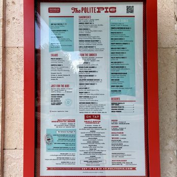 The Polite Pig - Menu as of 05/2026 - Barbeque Near Me - Orlando, Florida The Polite Pig - Menu as of 05/2026 - Barbeque Near Me - Orlando, Florida