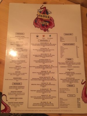 Menu photo 7 Kraken Crudo Miami, FL