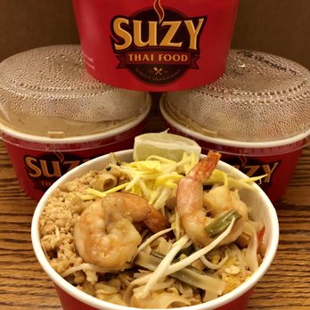 Suzy Thai Food - Jumbo shrimp Pad Thai. Great flavor...great dish. - Food Trucks Near Me - Holladay, Utah Suzy Thai Food - Jumbo shrimp Pad Thai. Great flavor...great dish. - Food Trucks Near Me - Holladay, Utah