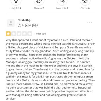 Habit Burger & Grill - recurring theme with poor customer service and poor management - Salad Near Me - Campbell, California Habit Burger & Grill - recurring theme with poor customer service and poor management - Salad Near Me - Campbell, California