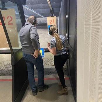 Firearms Training With Paul - Paul working with my daughter at the range - Firearm Training Near Me - Sterling, Virginia