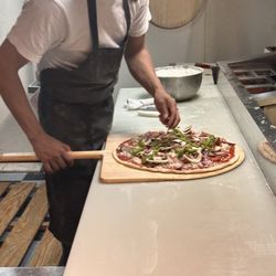 Teresa's Italian Restaurant and Pizzeria - Pizza in the making