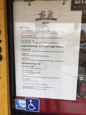 Menu photo 8 Daddy's Hot Dogs San Diego, CA Menu photo 8 Daddy's Hot Dogs San Diego, CA