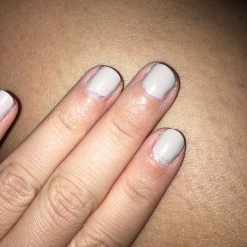 World Nails & Spa - Close up of poor job - Nail Salons Near Me - Green Bay, Wisconsin World Nails & Spa - Close up of poor job - Nail Salons Near Me - Green Bay, Wisconsin