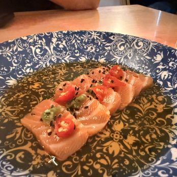 Noko Nashville - Salmon Carpaccio ($16) - Japanese Near Me - Nashville, Tennessee Noko Nashville - Salmon Carpaccio ($16) - Japanese Near Me - Nashville, Tennessee