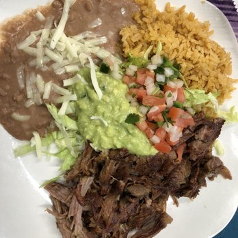Taqueria La Mision - Carnitas plate with fresh guacamole and pico! - Mexican Near Me - Lompoc, California
