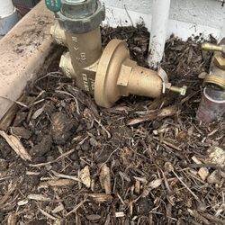 Good Land Plumbing and Construction - Our spiffy new regulator... luckily in stock... installed on a Saturday morning.
