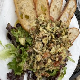 Grilled Artichokes & Crab