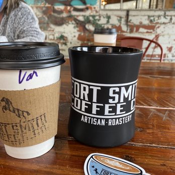 Fort Smith Coffee Co - Vanilla latte, FSCC coffee mug, FSCC cappuccino sticker - Coffee & Tea Near Me - Fort Smith, Arkansas Fort Smith Coffee Co - Vanilla latte, FSCC coffee mug, FSCC cappuccino sticker - Coffee & Tea Near Me - Fort Smith, Arkansas