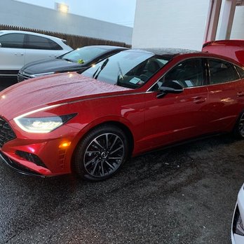 Millennium Hyundai - For her: 2020 Sonata SEL Plus w/ Tech package Calypso Red - Car Dealers Near Me - Hempstead, New York
