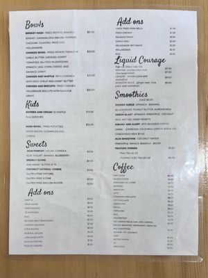 Menu photo 1 Morning Tide Eatery Coquitlam, BC
