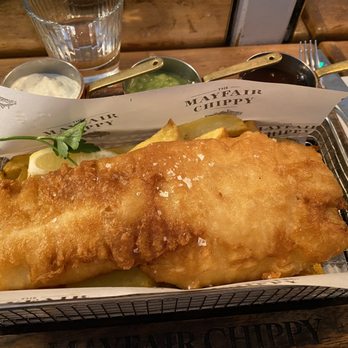 The Mayfair Chippy - Fried Haddock - Fish & Chips Near Me - London, XGL