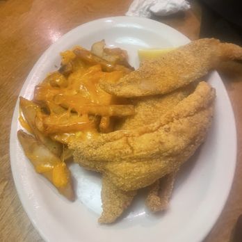 Texas Roadhouse - Fish and cheese covered fries - American Near Me - Holly Springs, North Carolina Texas Roadhouse - Fish and cheese covered fries - American Near Me - Holly Springs, North Carolina