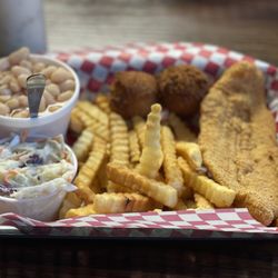 The Fishin Hole - One piece catfish dinner!