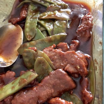 Royal Jade - Beef and Snow Peas- beef was a bit hard to chew, snow peas was ok, too saucy. - Chinese Near Me - Layton, Utah