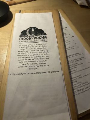 Menu photo 6 Moon Pocha Portland, OR Menu photo 6 Moon Pocha Portland, OR