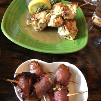 Santiago's Bodega - Bacon wrapped Dates and Lemon Chicken Skewers - Tapas Bars Near Me - Key West, Florida Santiago's Bodega - Bacon wrapped Dates and Lemon Chicken Skewers - Tapas Bars Near Me - Key West, Florida