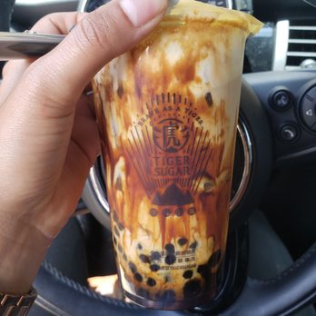 Tiger Sugar - Signature drink with coffee and cream mousse #4 FIREEE - Coffee & Tea Near Me - Hollywood, Florida