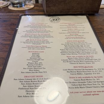 Union Oyster House - Menu - Seafood Near Me - Boston, Massachusetts