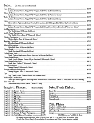 Menu photo 6 Filippo's Pizza Edgewater, FL