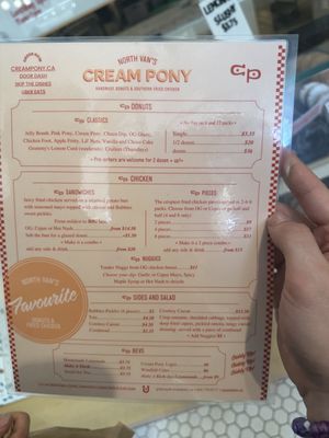 Menu photo 3 Cream Pony North Vancouver, BC Menu photo 3 Cream Pony North Vancouver, BC