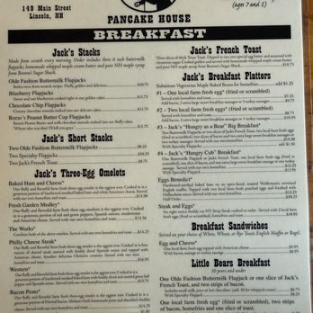 Flapjack's Pancake House - Breakfast & Brunch Near Me - Lincoln, New Hampshire