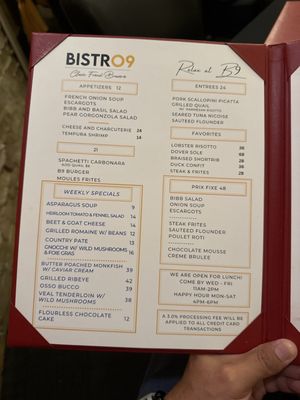 Menu photo 1 BISTR09 San Antonio, TX Menu photo 1 BISTR09 San Antonio, TX