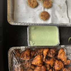 Desi Food - Shami kabob, chutney, tandoori chicken