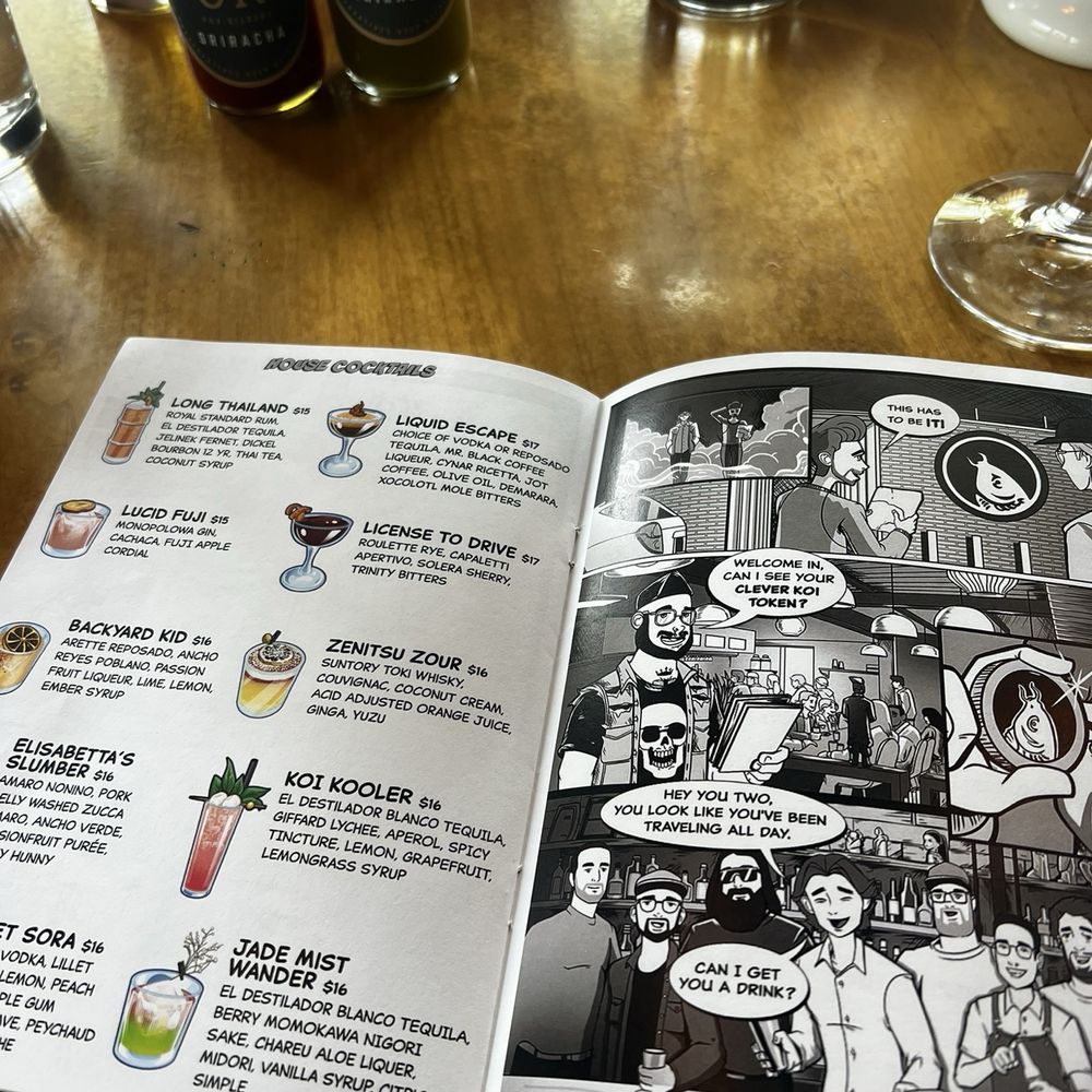 Clever Koi - Cutest menu! - Asian Fusion Near Me - Gilbert, Arizona