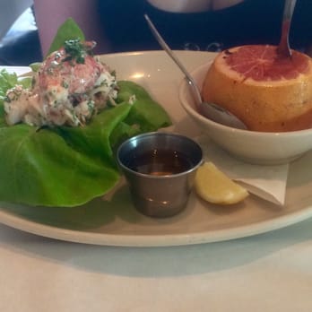 Perla's - Lobster Roll & Brandied Baked Grapefruit - Seafood Near Me - Austin, Texas