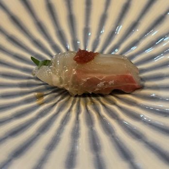 Casa Madai - Red snapper and Japanese mint nigiri - Sushi Bars Near Me - Chicago, Illinois