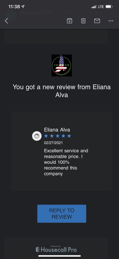 Slide of Freedom Plumbing Heating and Sewer Service