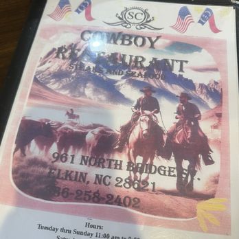 Cowboy Restaurant - Steakhouses Near Me - Elkin, North Carolina