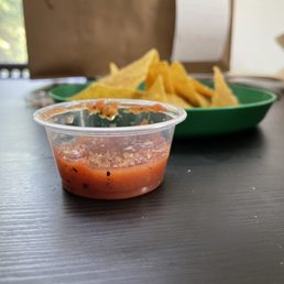 That's how much salsa came with my order