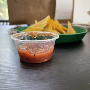 Surf Taco - That's how much salsa came with my order - Wraps Near Me - Belmar, New Jersey