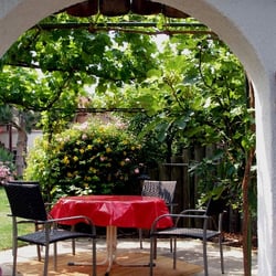 Ferienwohnung-Malerwinkel-rhodt - "versteckter" Sitzplatz