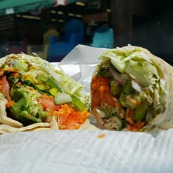 Chase St Market - Veggie wrap with banana peppers in a herb wrap. Delicious.