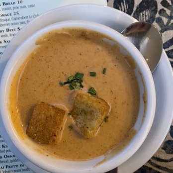 PortaBella - Roasted Corn and Crab Bisque Dinner - Mediterranean Near Me - Carmel, California PortaBella - Roasted Corn and Crab Bisque Dinner - Mediterranean Near Me - Carmel, California
