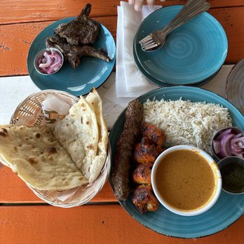 Wah Jee Wah - Combo Plate (Lamb chop, Chicken tikka kebab, and Lamb Seek Kebab) - Barbeque Near Me - Hayward, California Wah Jee Wah - Combo Plate (Lamb chop, Chicken tikka kebab, and Lamb Seek Kebab) - Barbeque Near Me - Hayward, California