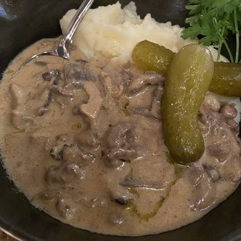Mari Vanna - Beef Stroganoff with mashed potatoes - Russian Near Me - New York, New York Mari Vanna - Beef Stroganoff with mashed potatoes - Russian Near Me - New York, New York