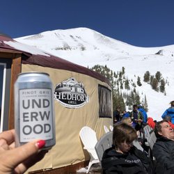 Shedhorn Grill - Can of wine, OK!