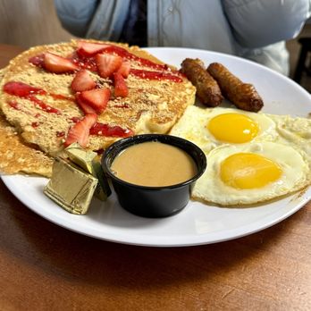 Makai Cafe - Strawberry Cheesecake Pancakes - Breakfast & Brunch Near Me - Lake Havasu City, Arizona Makai Cafe - Strawberry Cheesecake Pancakes - Breakfast & Brunch Near Me - Lake Havasu City, Arizona